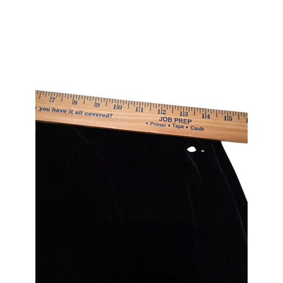 Vintage Scott McClintock Velvet Maxi Skirt Black Women's 10 Side Zip C10.1 - Picture 5 of 8